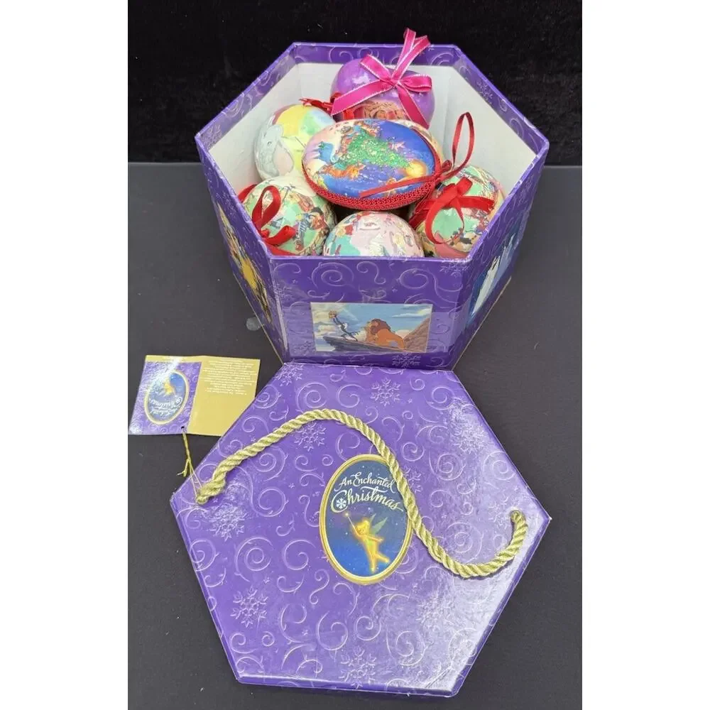 Vintage Vintage Disney Store Enchanted Christmas 14 Pc Ornament Set